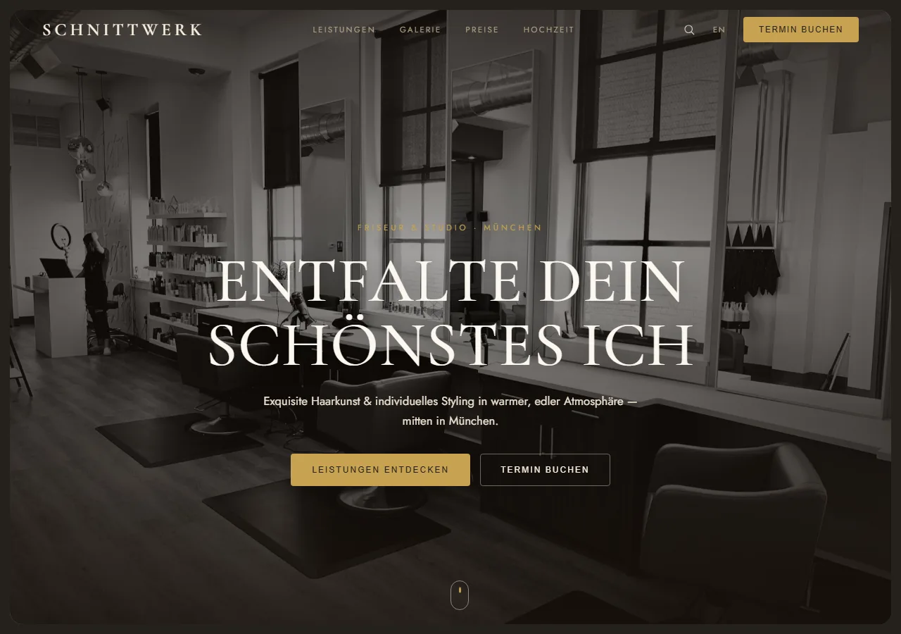 Designkonzept: SCHNITTWERK – Friseur
